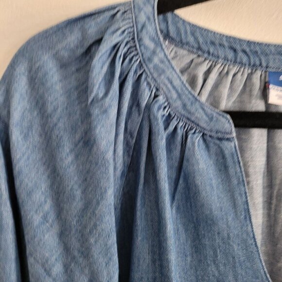NWT Denim boho relaxed top women Size S - Picture 3 of 11